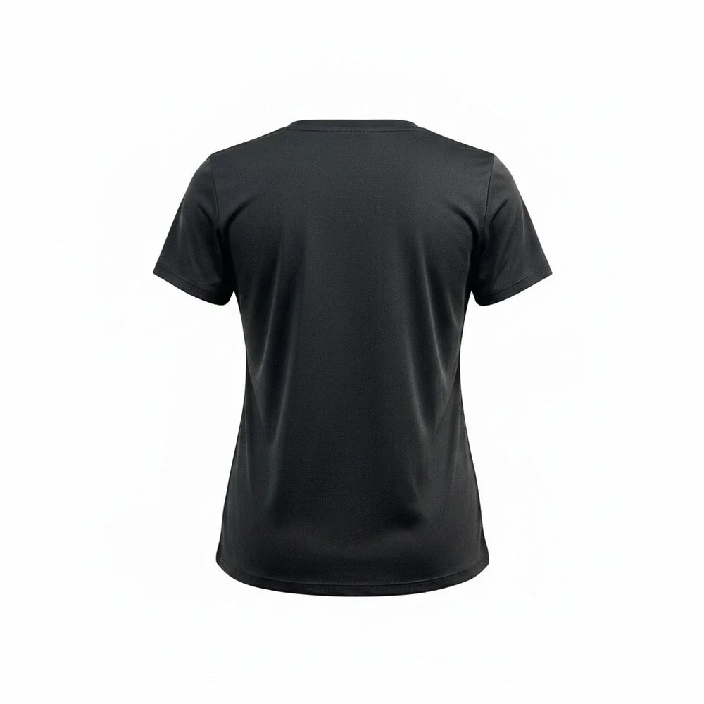 Fila Womens Crew Tee With Graphic Black Short Sleeve Logo T-Shirt SW018646‎ XL